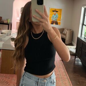 Revolve LNA Black Tank Top - S